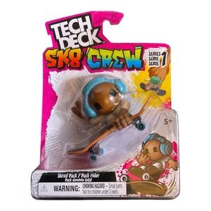 2024 [Spin Master] Tech Deck SK8 Crew - Series 1‎ Shred Pack - Blue Headphones